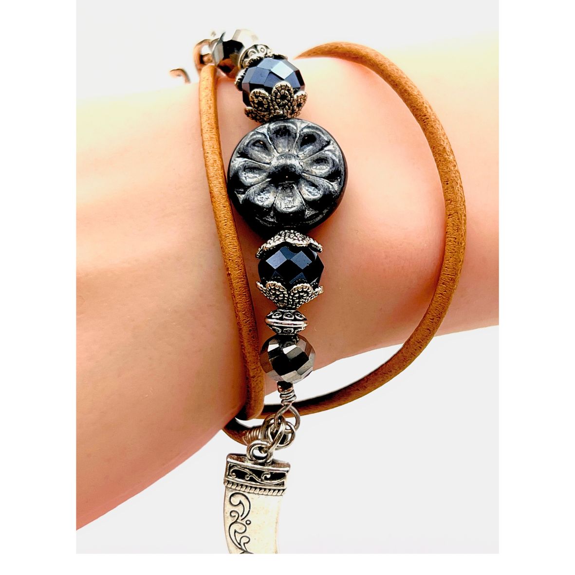 Kasia Leather Wrap Bracelet