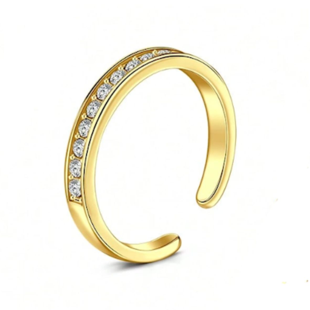 Gold Plated Open Toe Rings
