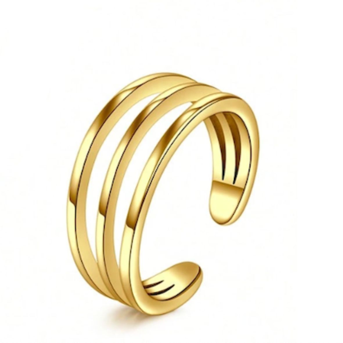 Gold Plated Open Toe Rings