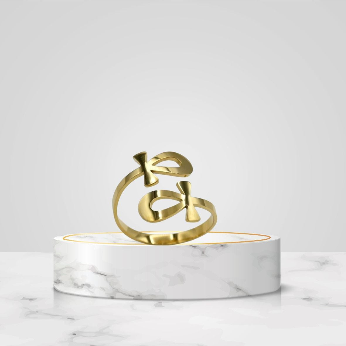 18K Gold and Stainless Steel  Rings