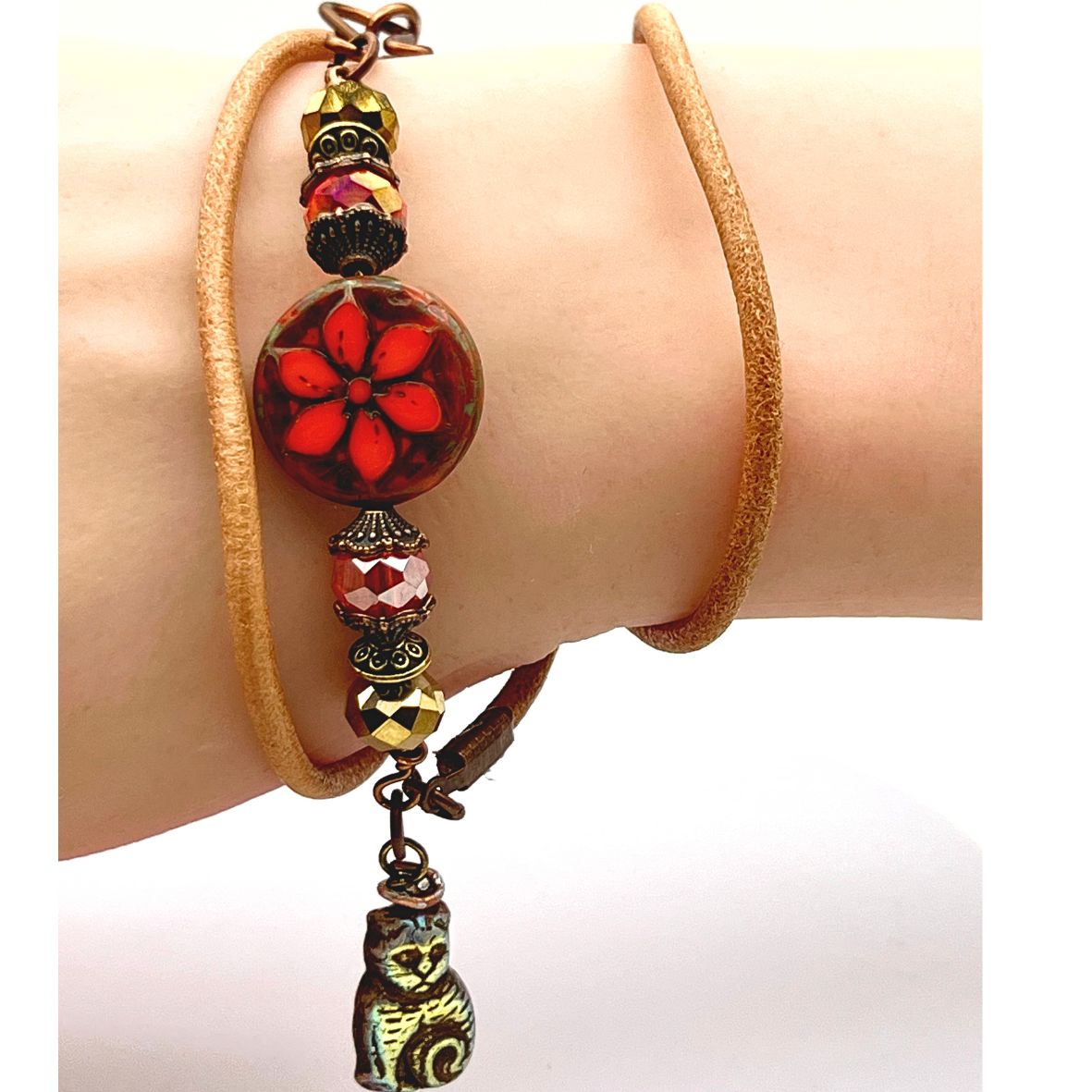 Kasia Leather Wrap Bracelet