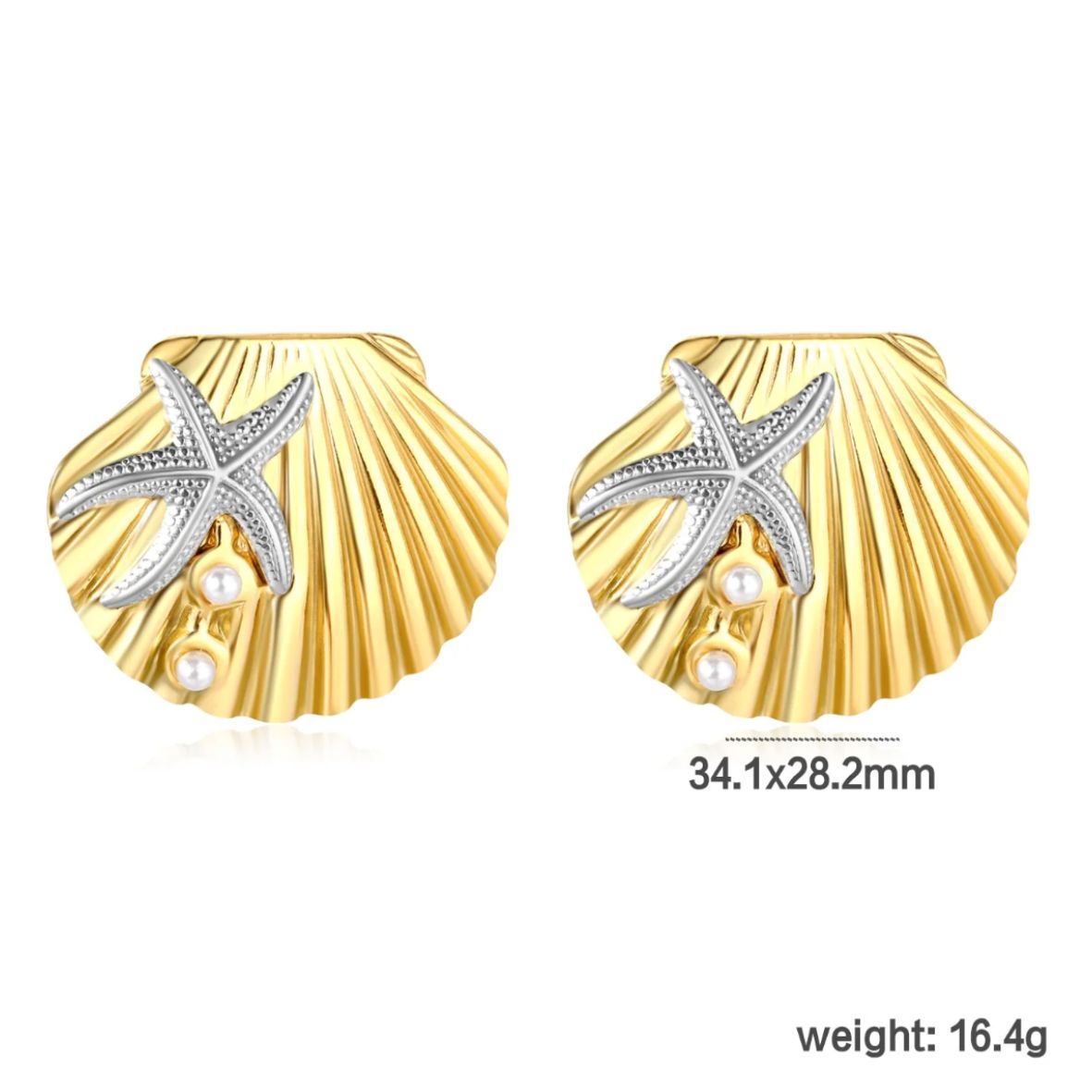 Stainless Steel / 18K Gold Plated Earrings