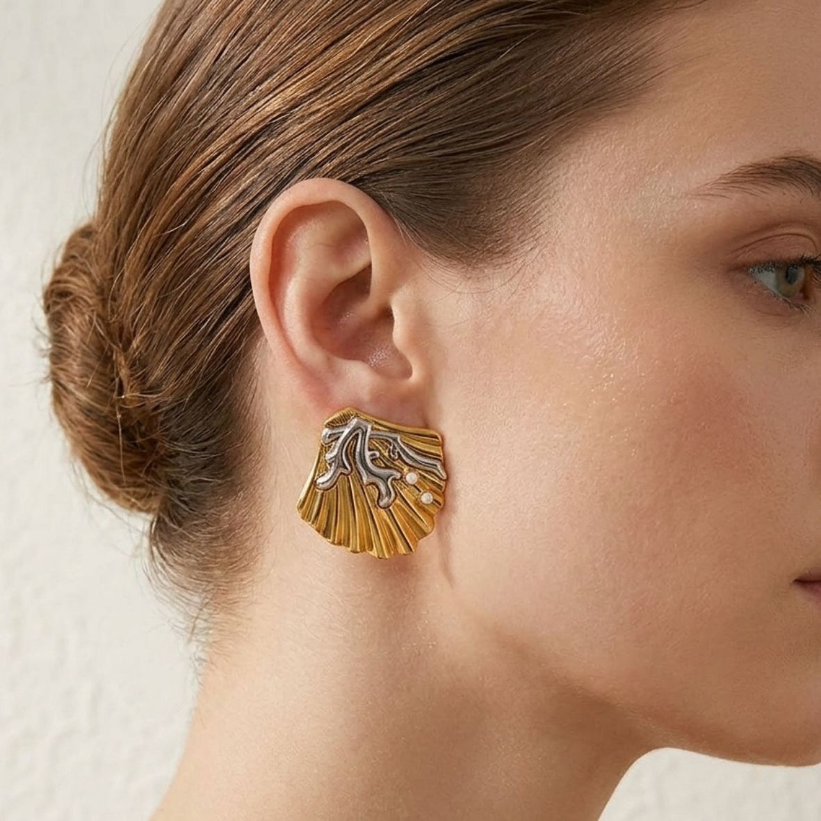 Stainless Steel / 18K Gold Plated Earrings