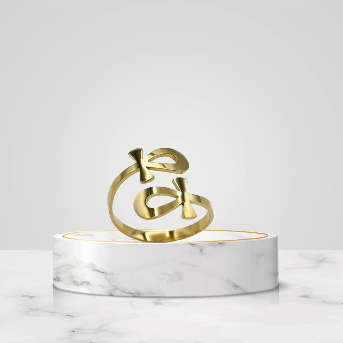 18K Gold and Stainless Steel  Rings