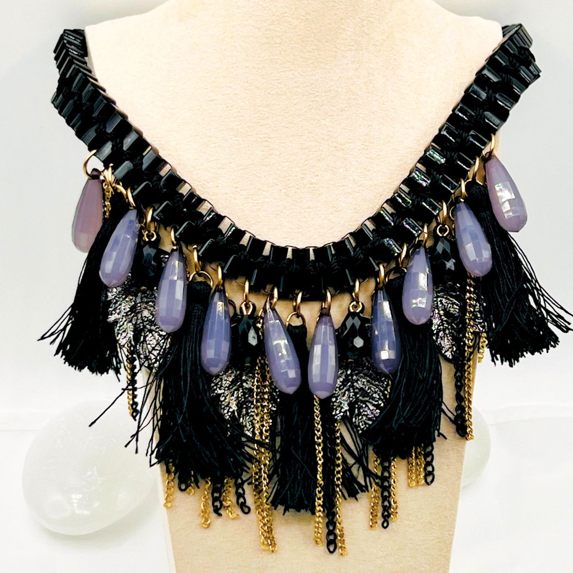Neferu Dangles Statement Necklace