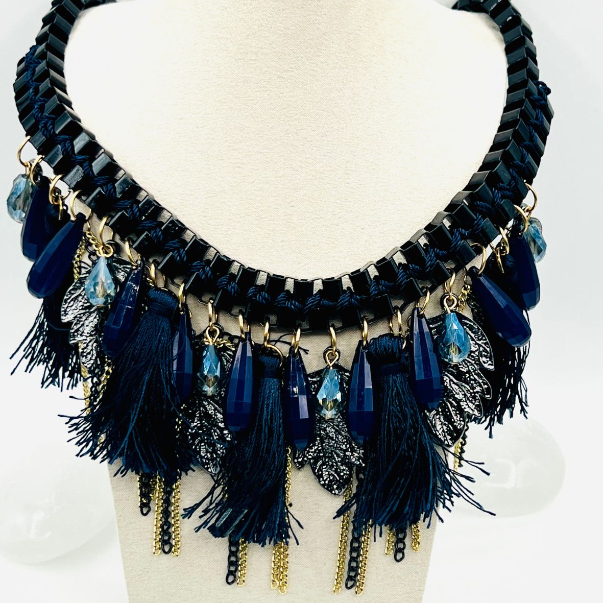 Neferu Dangles Statement Necklace