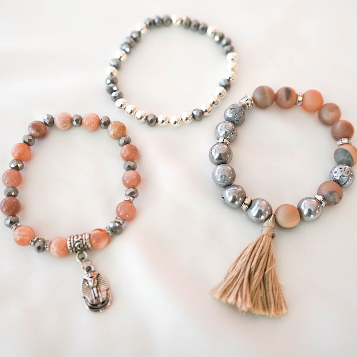 Dawn Stretched Beaded Bracelet Stack