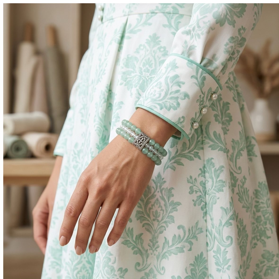 Amalia Stretch Beaded Bracelet
