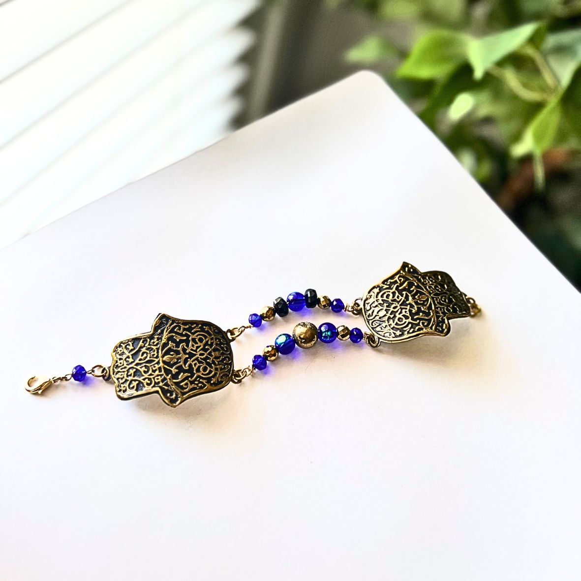 Brass Egyptian Hamsa Bracelet