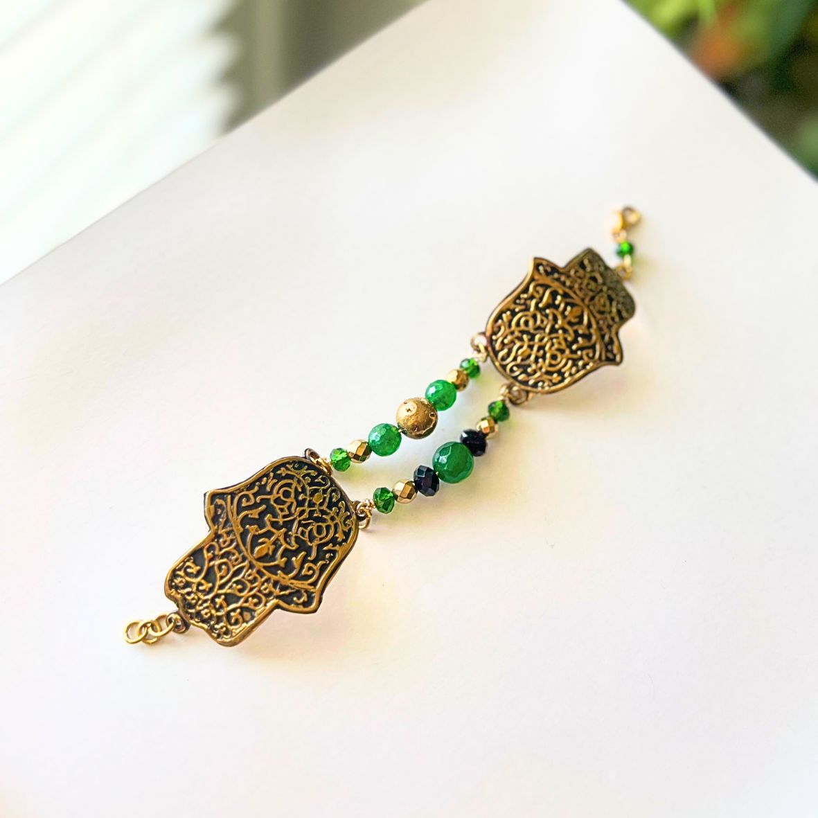 Brass Egyptian Hamsa Bracelet