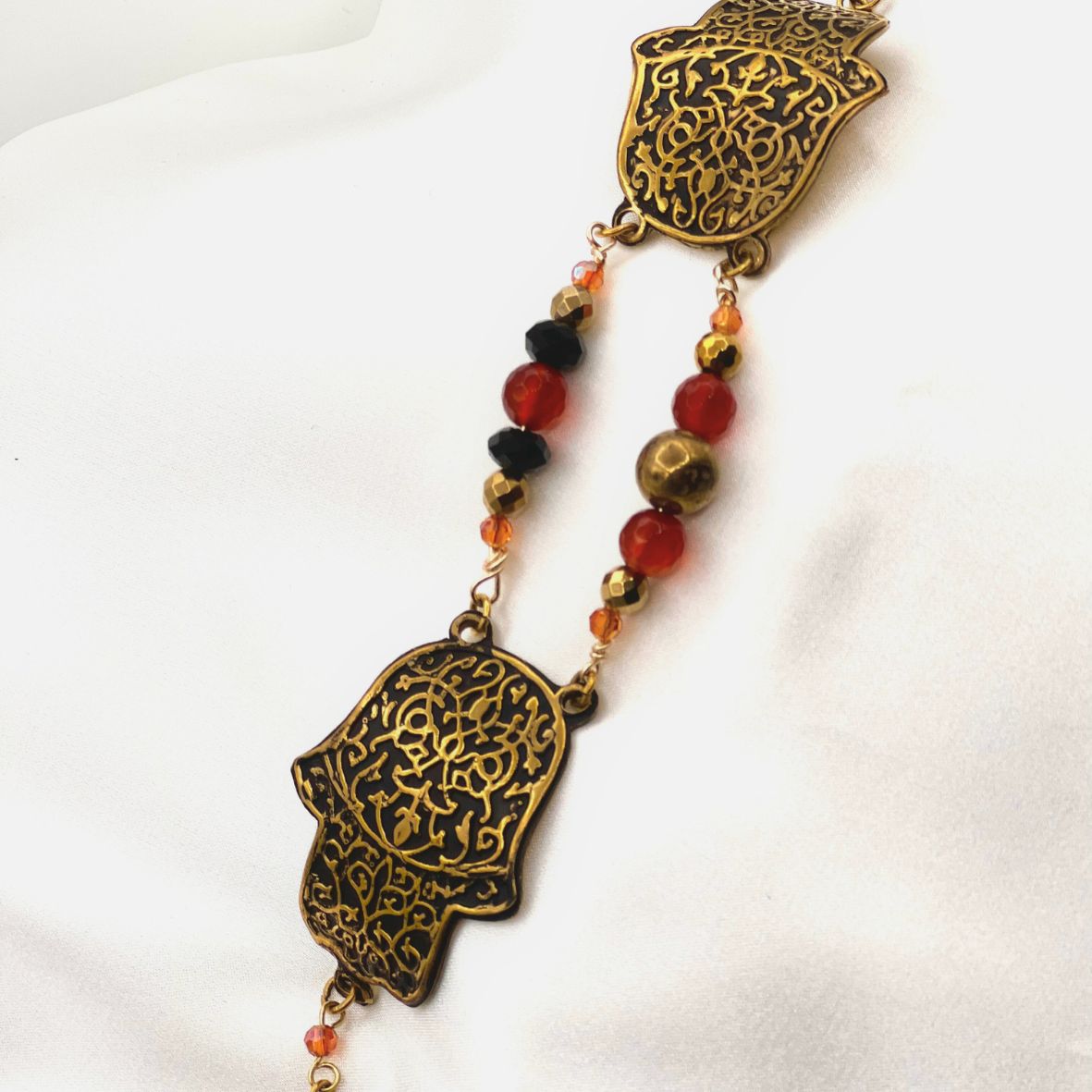 Brass Egyptian Hamsa Bracelet