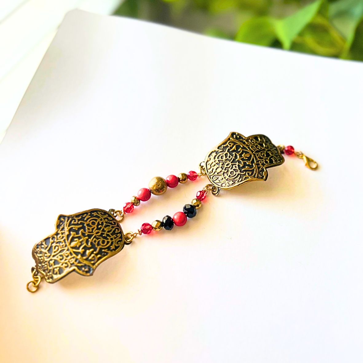 Brass Egyptian Hamsa Bracelet