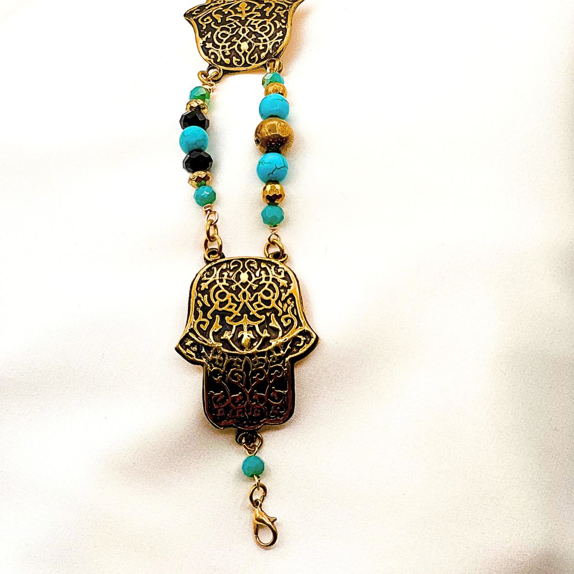 Brass Egyptian Hamsa Bracelet