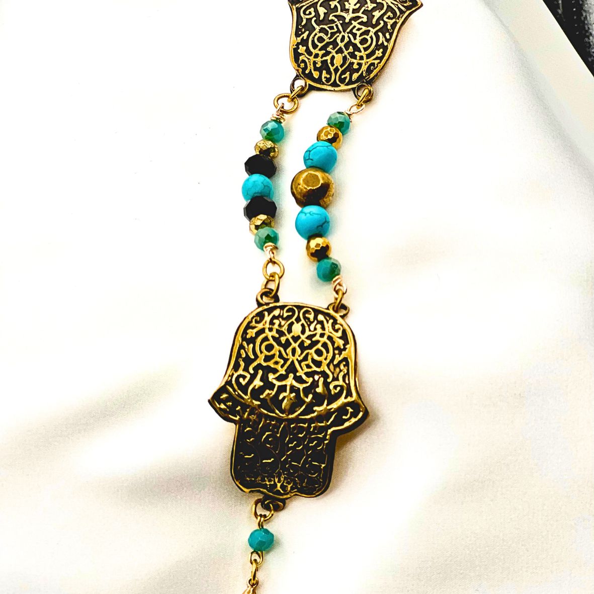 Brass Egyptian Hamsa Bracelet