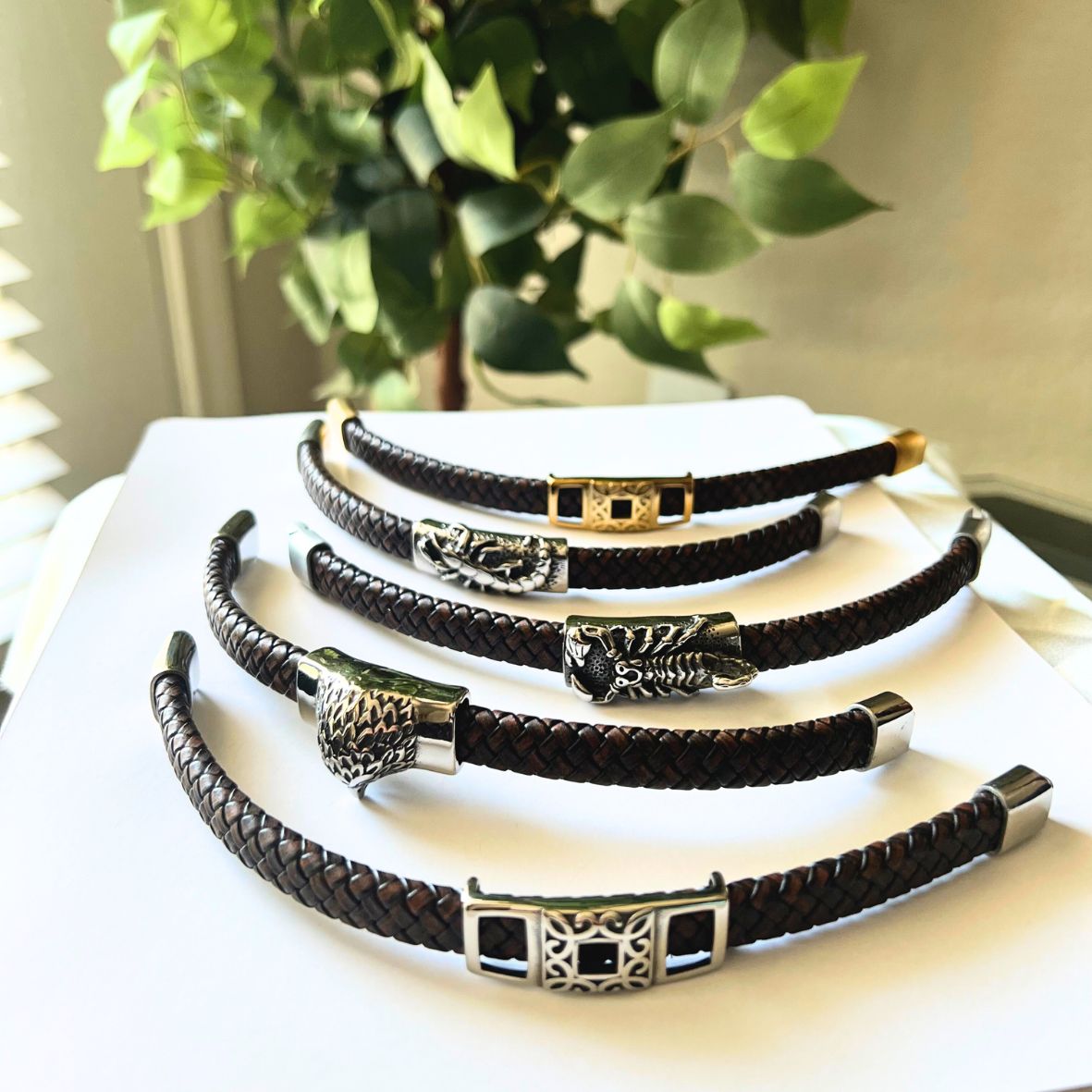 Wristband Cuff Leather Bracelet