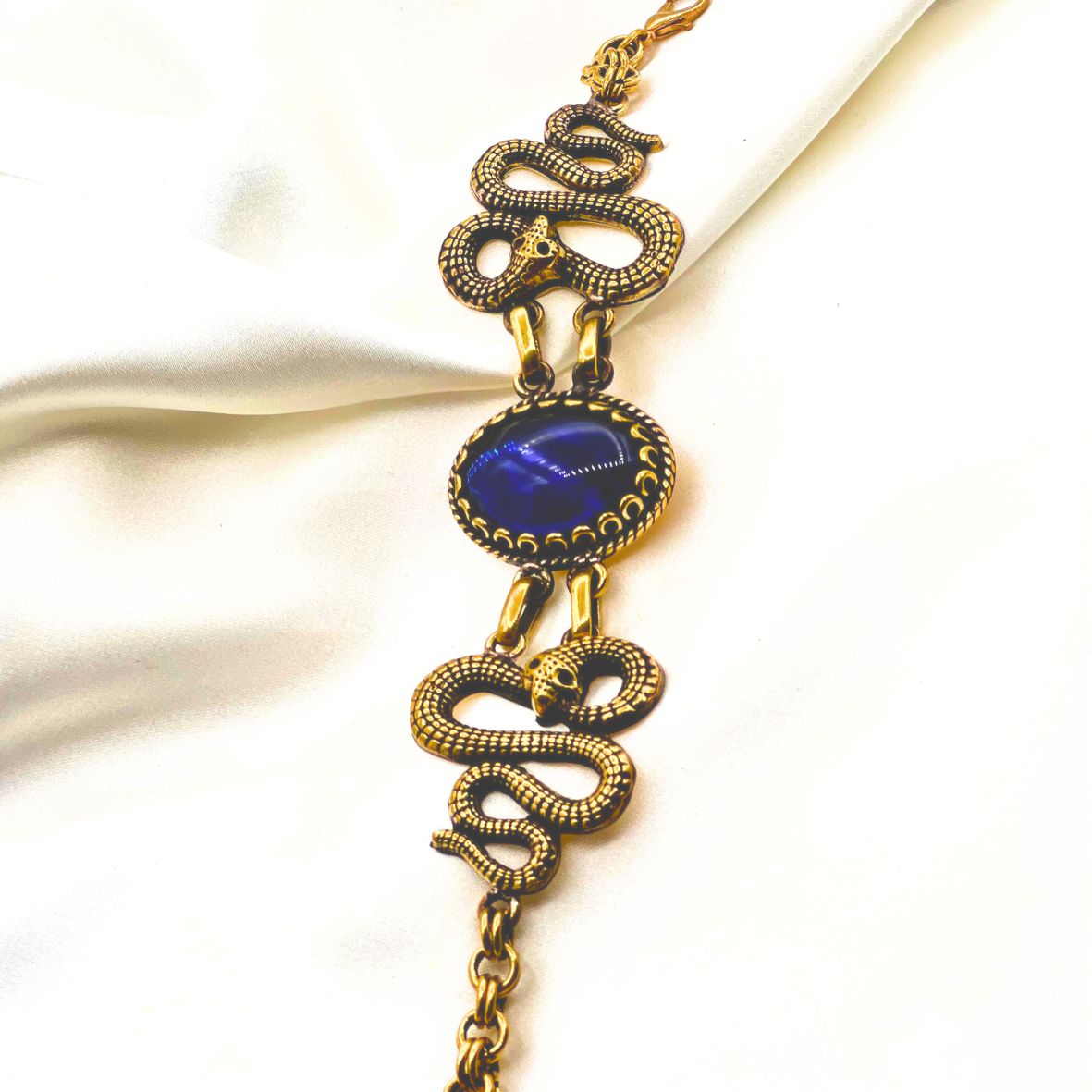 Vintage Cobra Brass Bracelet