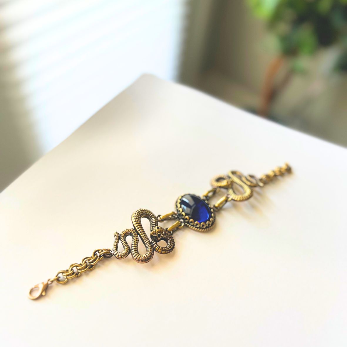 Vintage Cobra Brass Bracelet