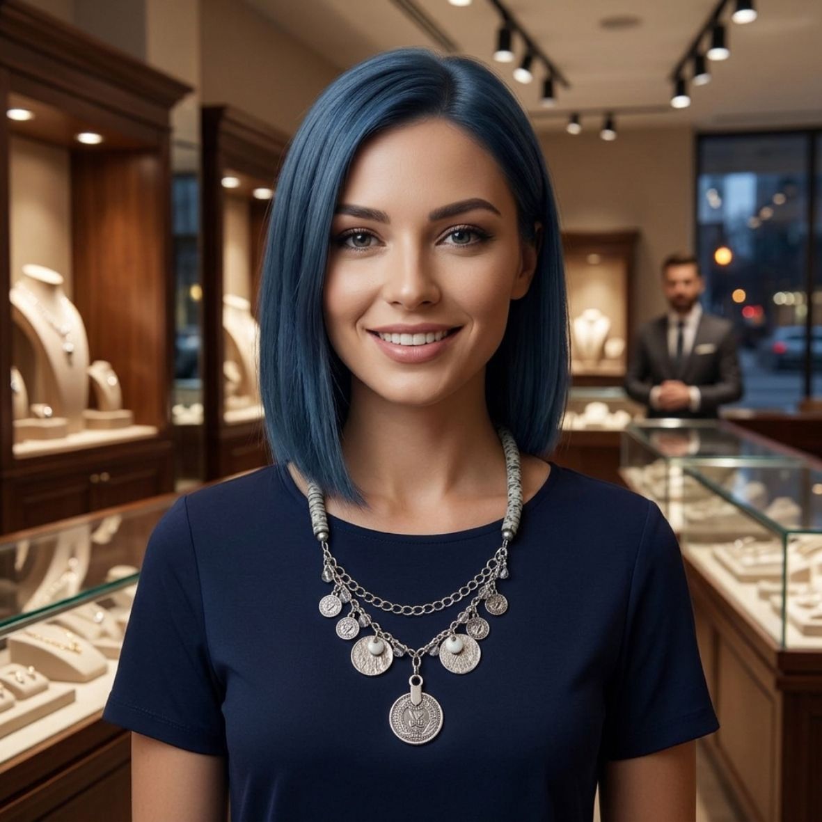Bohemian Coin Heishi Necklace