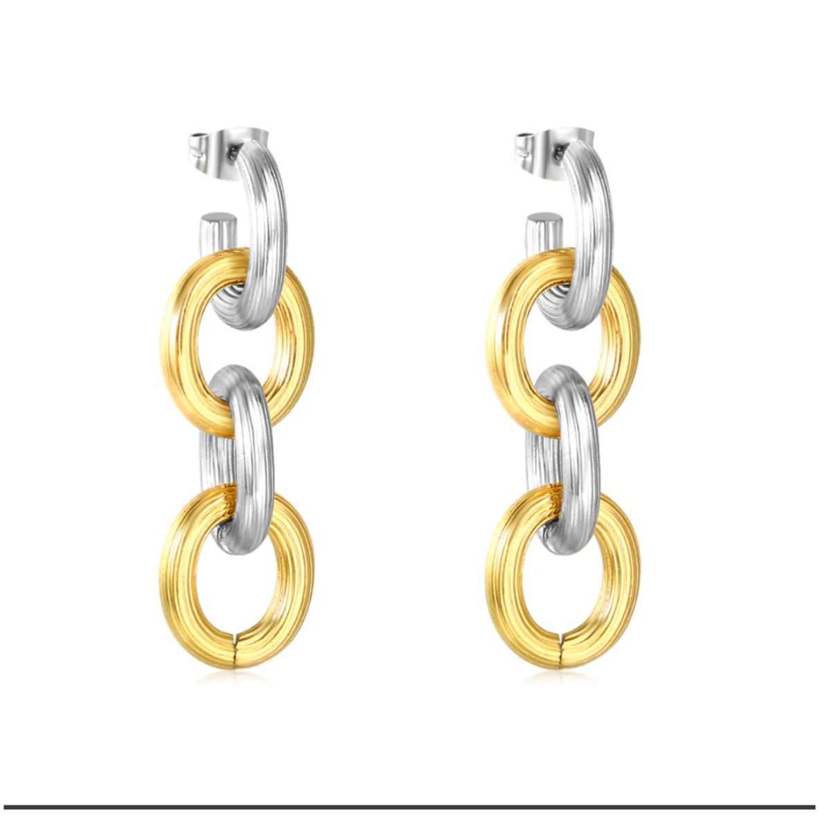Stainless Steel / 18K Gold Plated Earrings