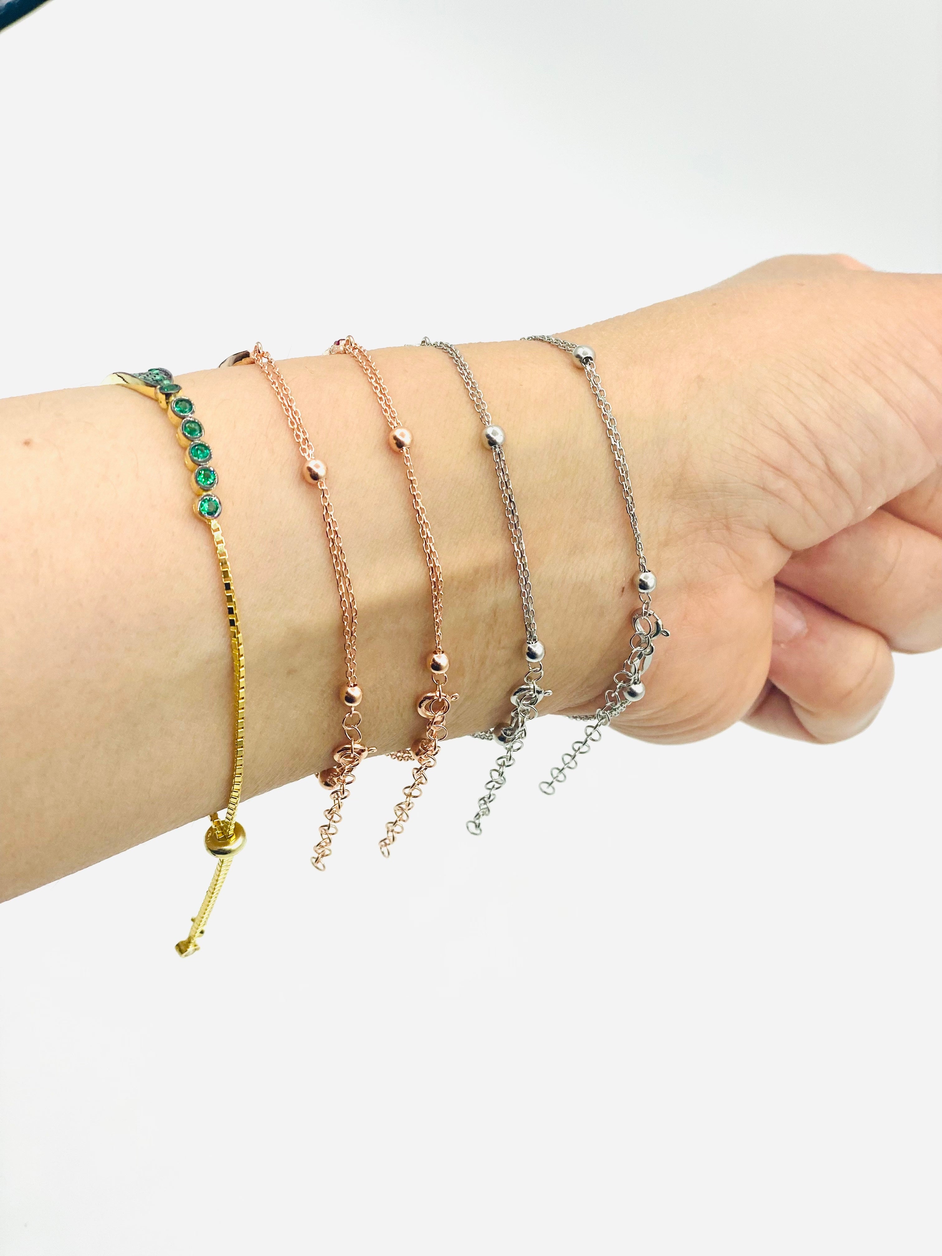 925 Sterling Silver Cubic Zirconia Bracelet