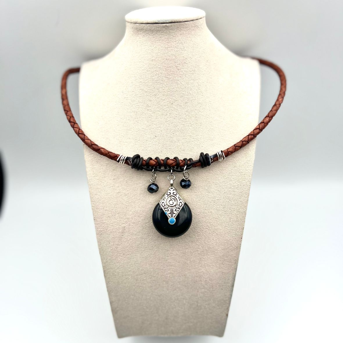 Dione Bohemian Leather Necklace