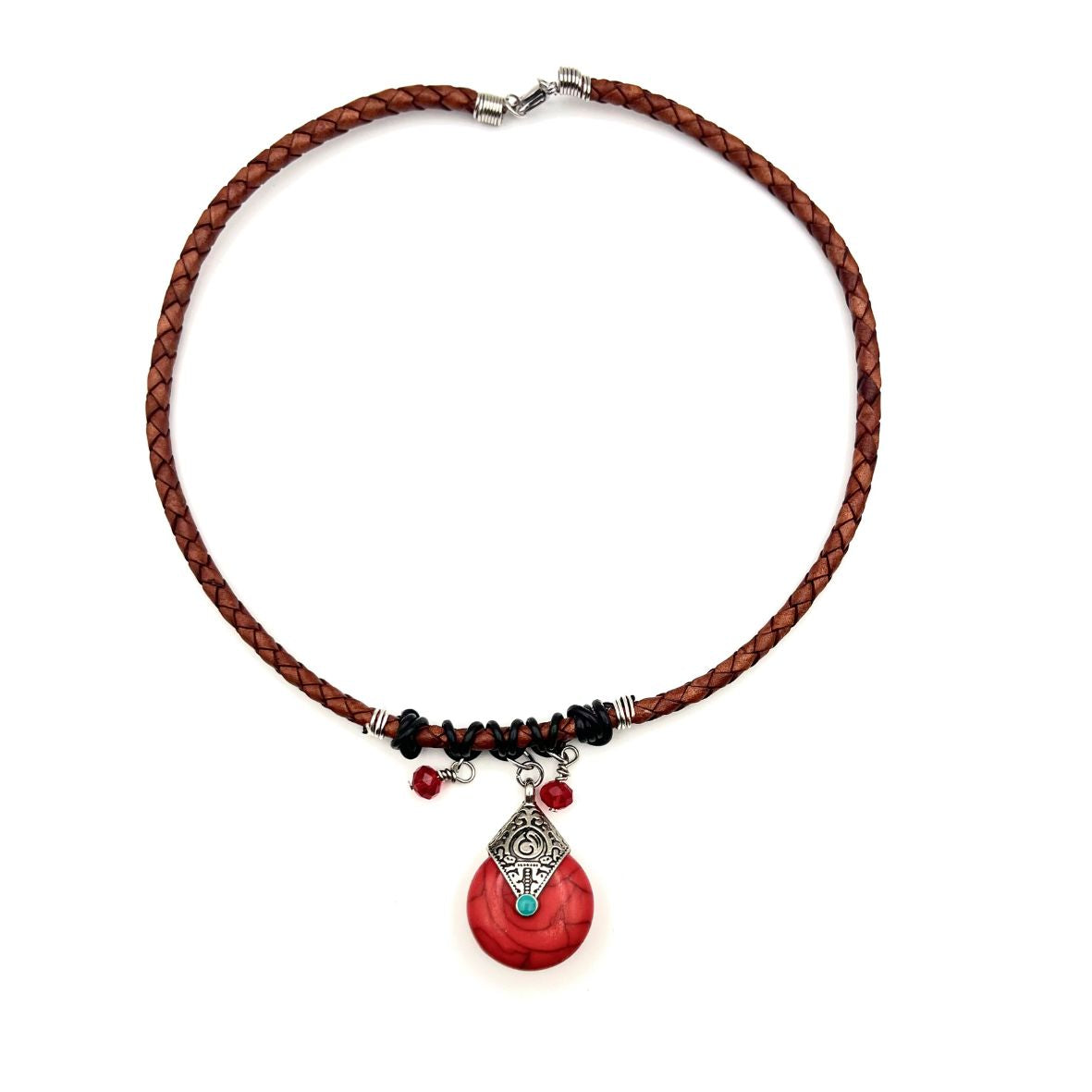 Dione Bohemian Leather Necklace