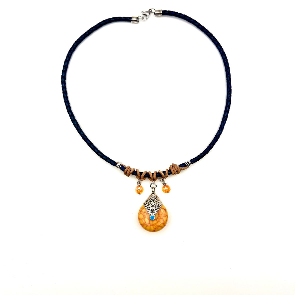 Dione Bohemian Leather Necklace