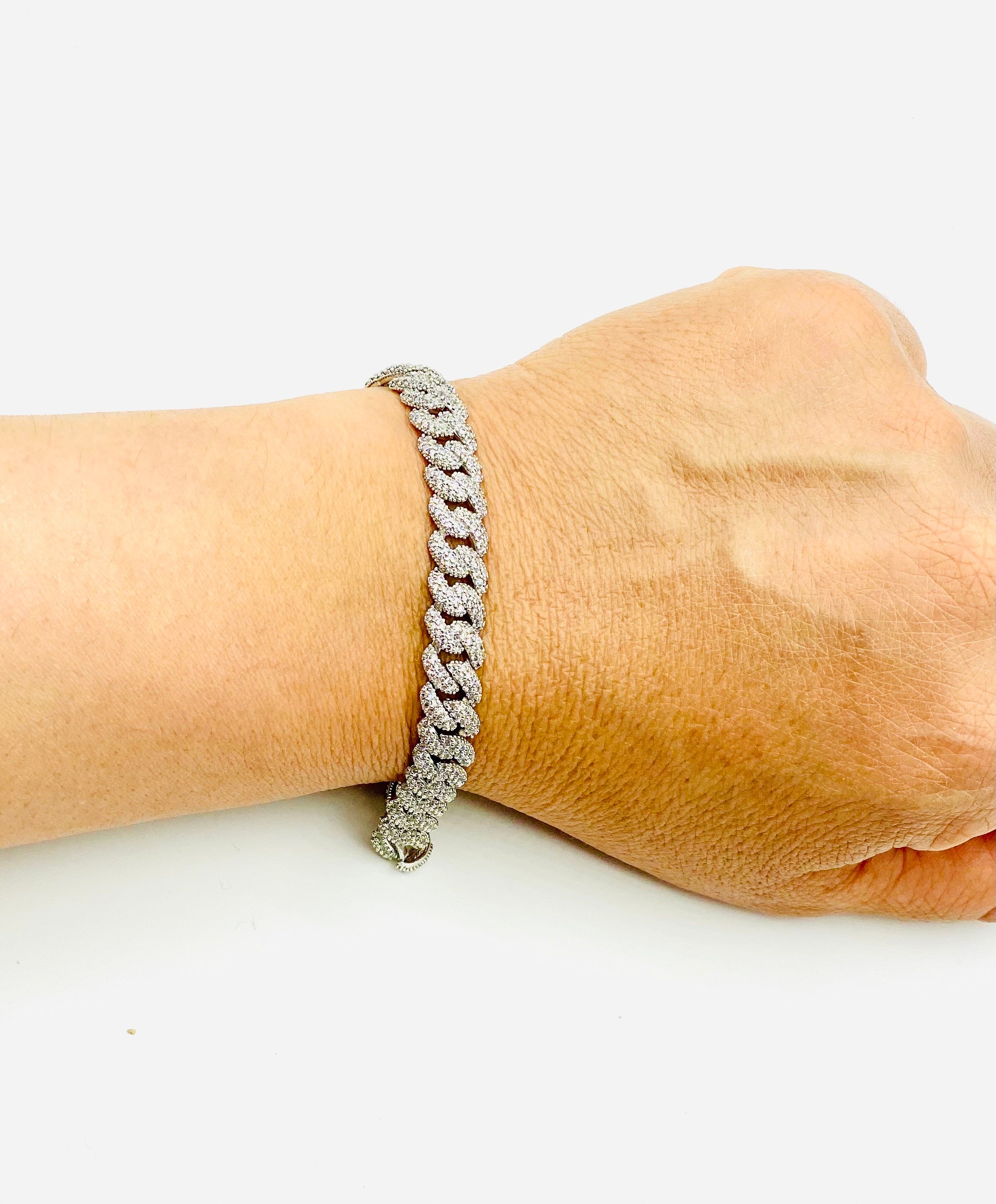 German Silver Tennis Bracelet