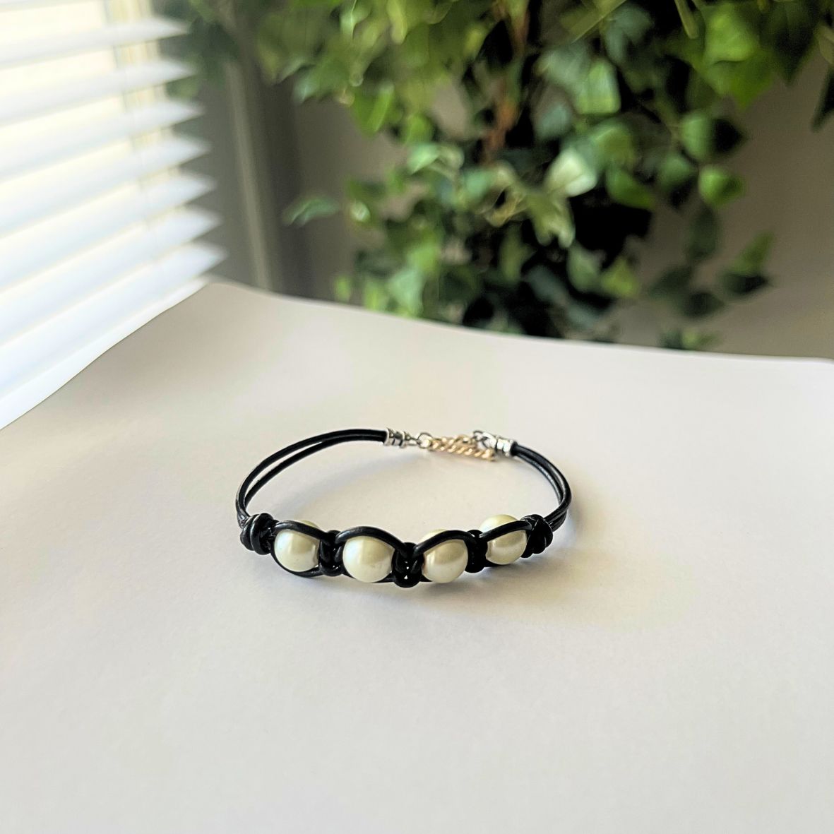 Pearl Leather Bracelet