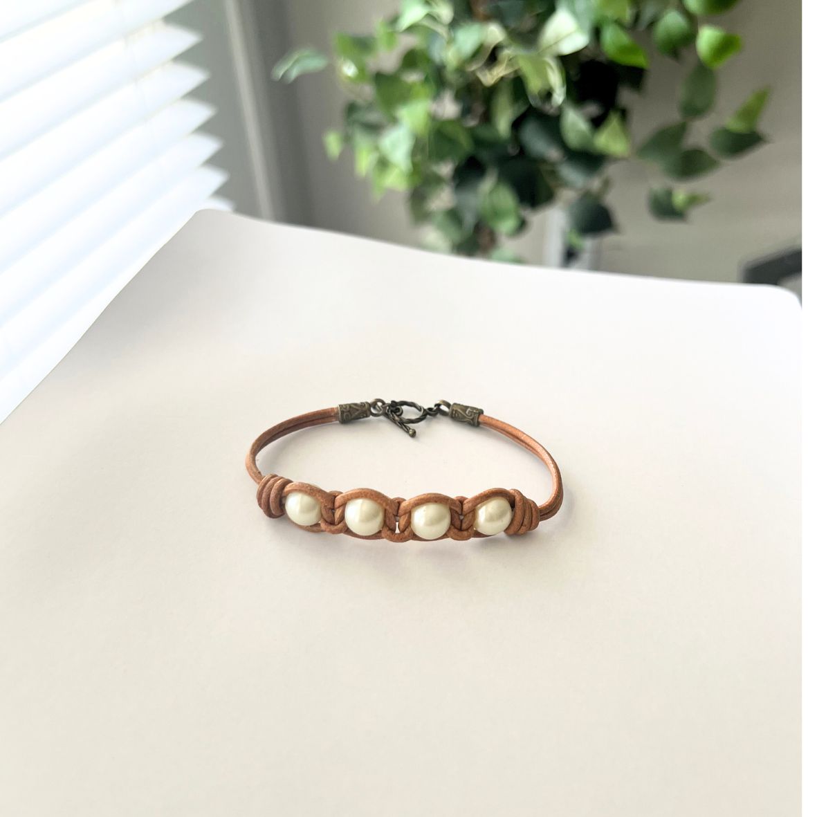 Pearl Leather Bracelet