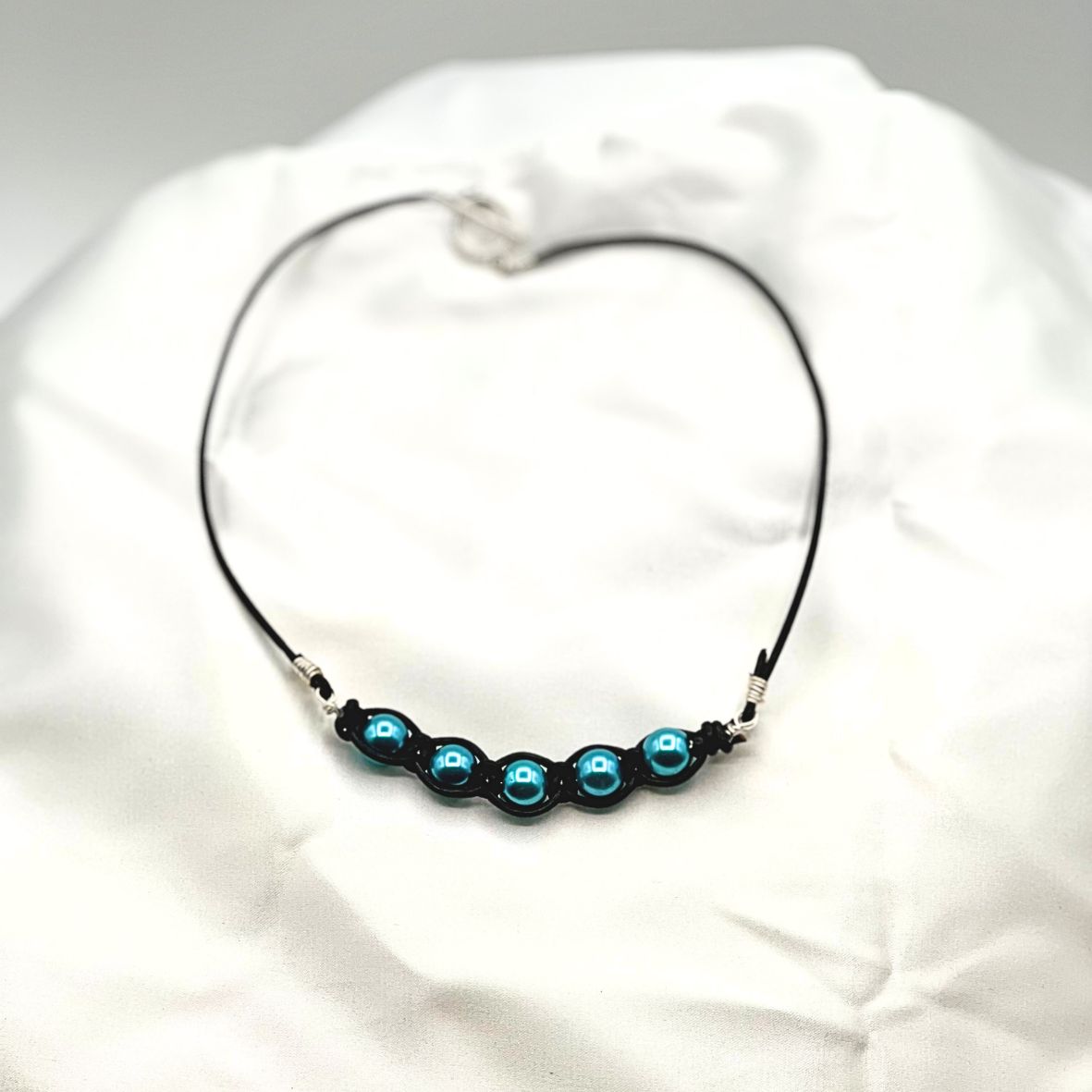 Pearl Leather Necklace