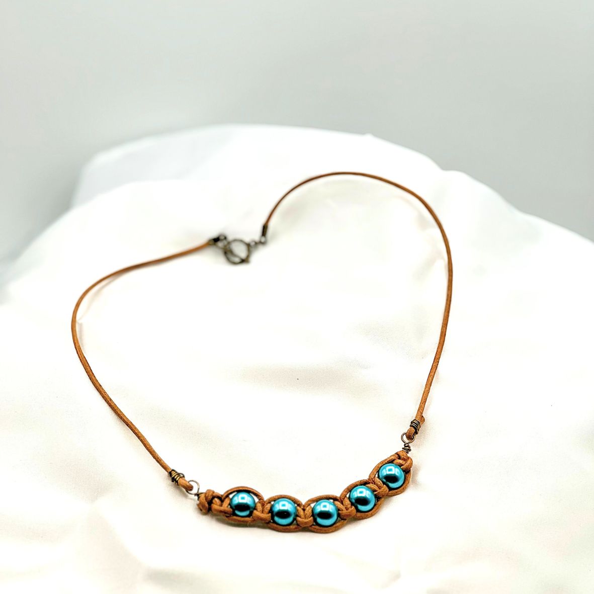 Pearl Leather Necklace