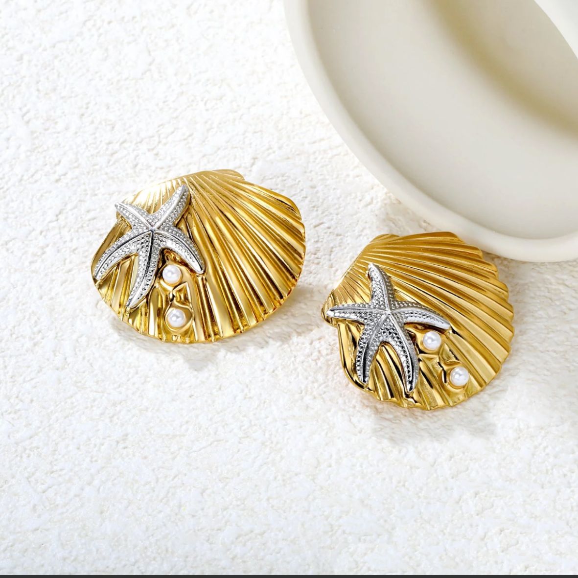 Stainless Steel / 18K Gold Plated Earrings