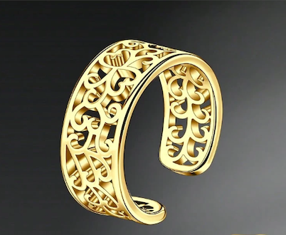 Gold Beach Adjustable Toe Rings