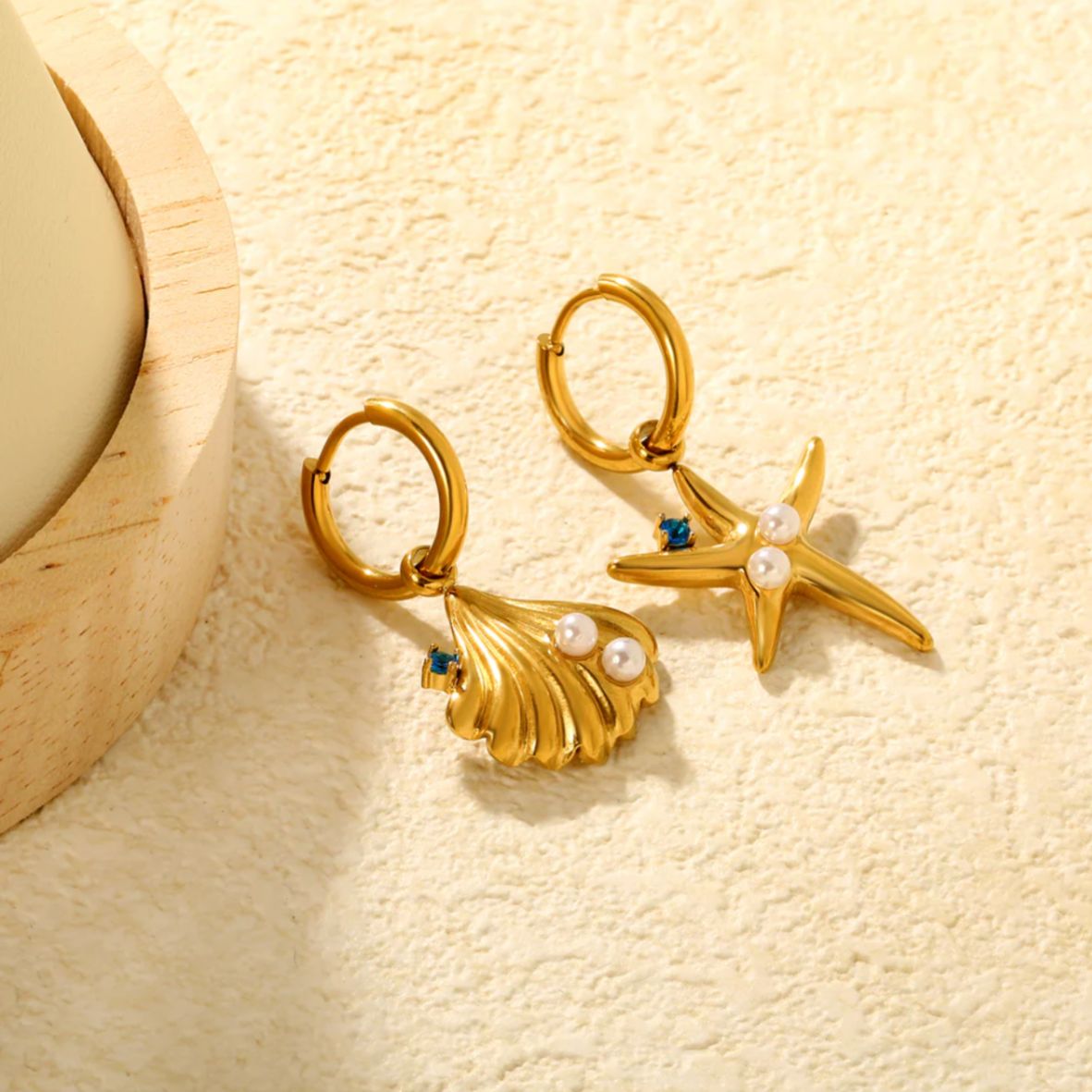 Stainless Steel / 18K Gold Plated Earrings