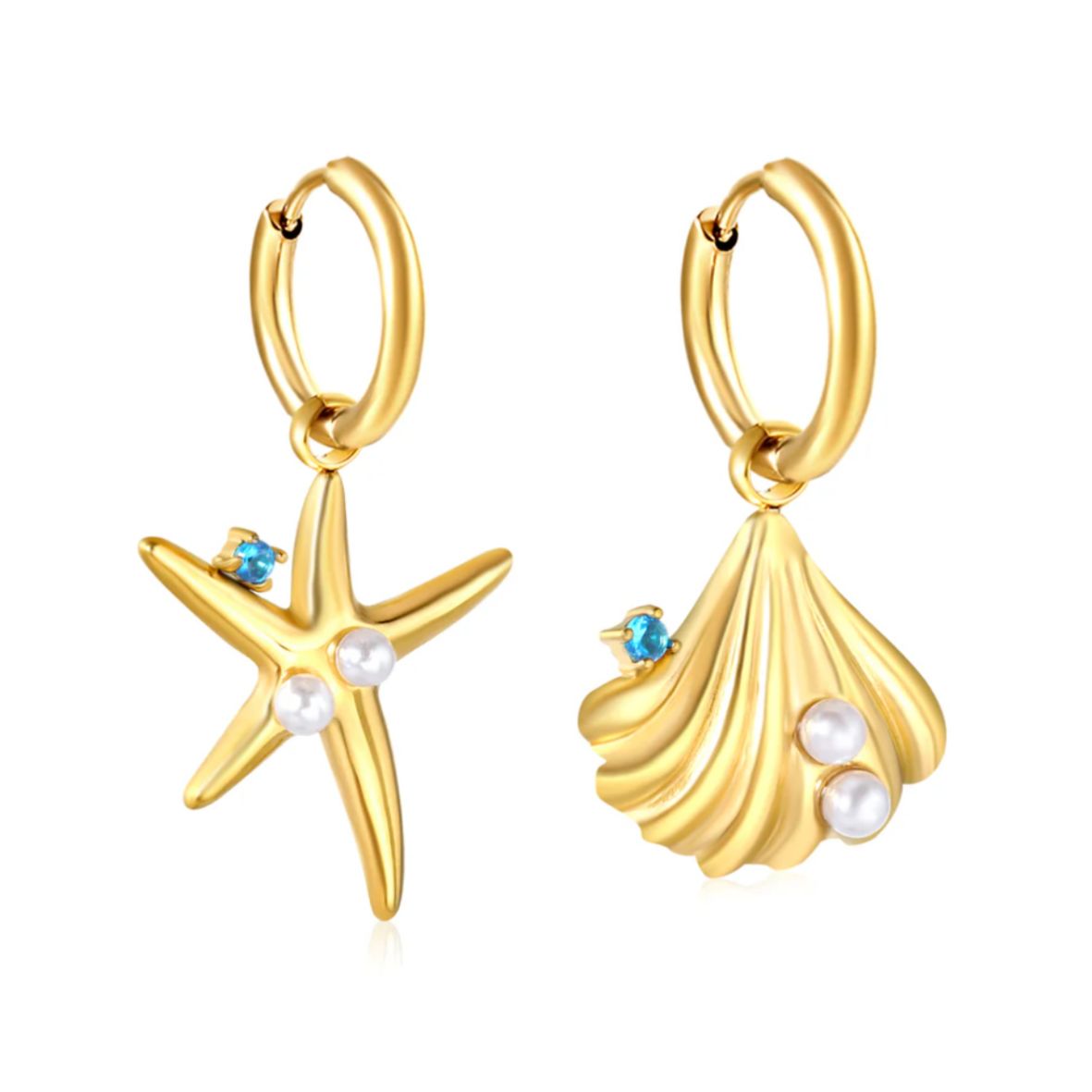 Stainless Steel / 18K Gold Plated Earrings