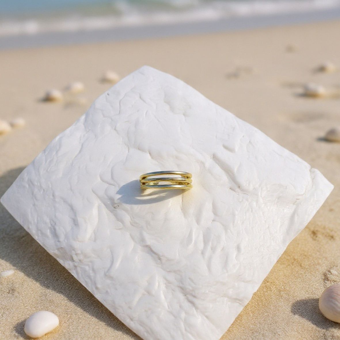Gold Beach Adjustable Toe Rings