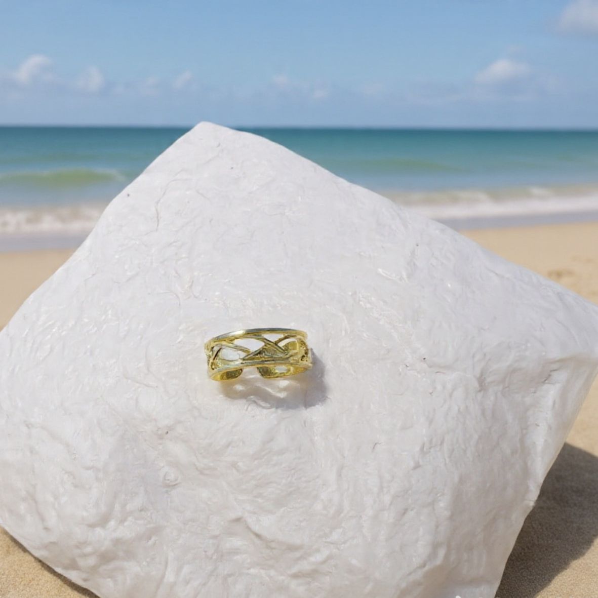 Gold Beach Adjustable Toe Rings