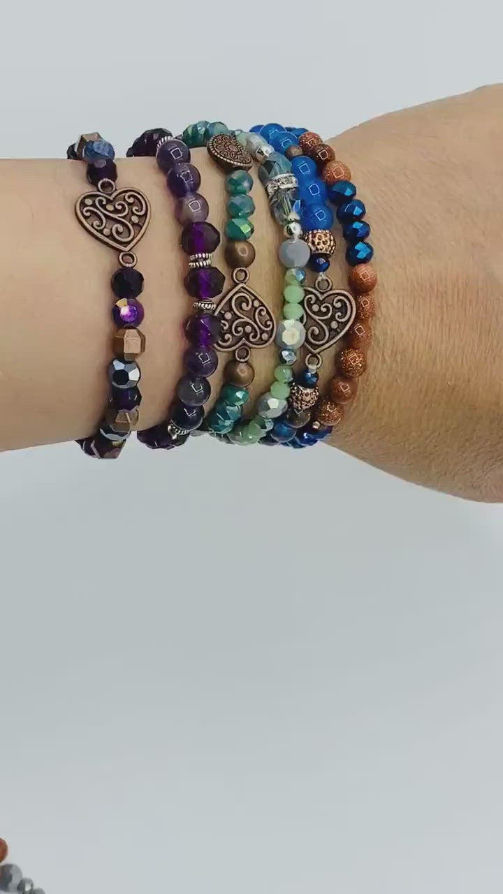 Sedona Stretch Beaded Bracelet Set